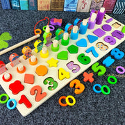 mytooy Montessori Holzspielzeug mit Zahlen und Buchstaben