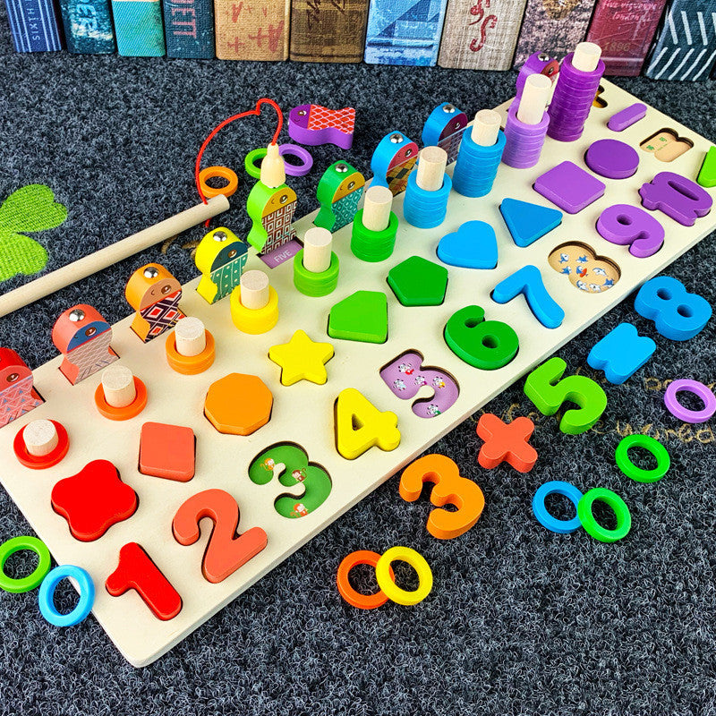 mytooy Montessori Holzspielzeug mit Zahlen und Buchstaben