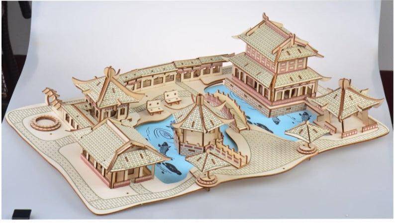 Laser Schneiden Verarbeitung DIY Pädagogisches Spielzeug Suzhou Garten