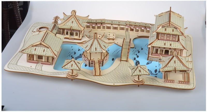 Laser Schneiden Verarbeitung DIY Pädagogisches Spielzeug Suzhou Garten