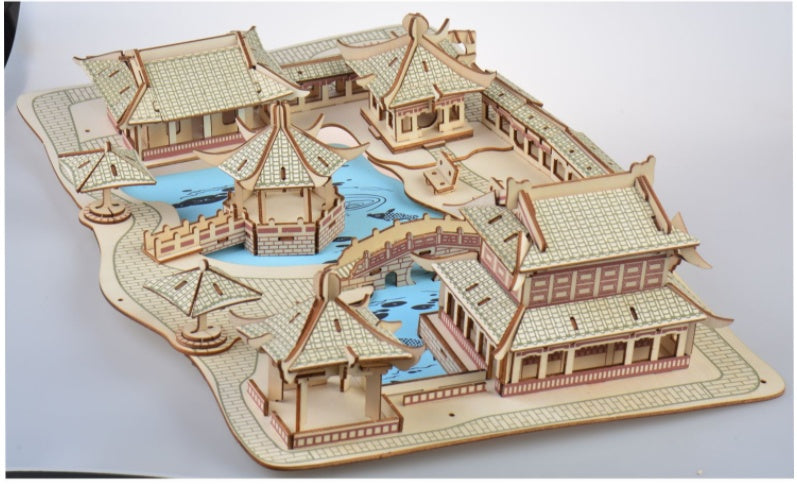 Laser Schneiden Verarbeitung DIY Pädagogisches Spielzeug Suzhou Garten