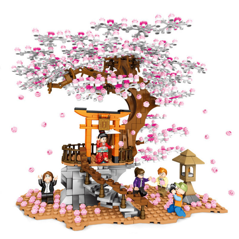 Japanischen stil straßenbild montage spielzeug