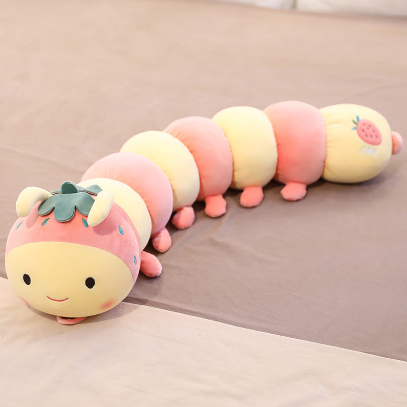Caterpillar-Plüschs pielzeug niedlich lang gestreifte Baby-Kinder kissen zum Komfort des Babys zum Schlafen Schlaf puppen Großhandel