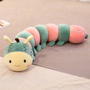 Caterpillar-Plüschs pielzeug niedlich lang gestreifte Baby-Kinder kissen zum Komfort des Babys zum Schlafen Schlaf puppen Großhandel
