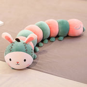 Caterpillar-Plüschs pielzeug niedlich lang gestreifte Baby-Kinder kissen zum Komfort des Babys zum Schlafen Schlaf puppen Großhandel