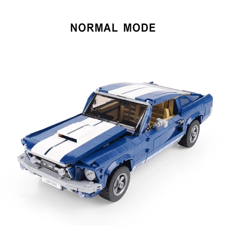 Ford Mustang GT Racing Montiert Baustein Spielzeug von Technologie Maschinen Gruppe