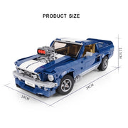 Ford Mustang GT Racing Montiert Baustein Spielzeug von Technologie Maschinen Gruppe