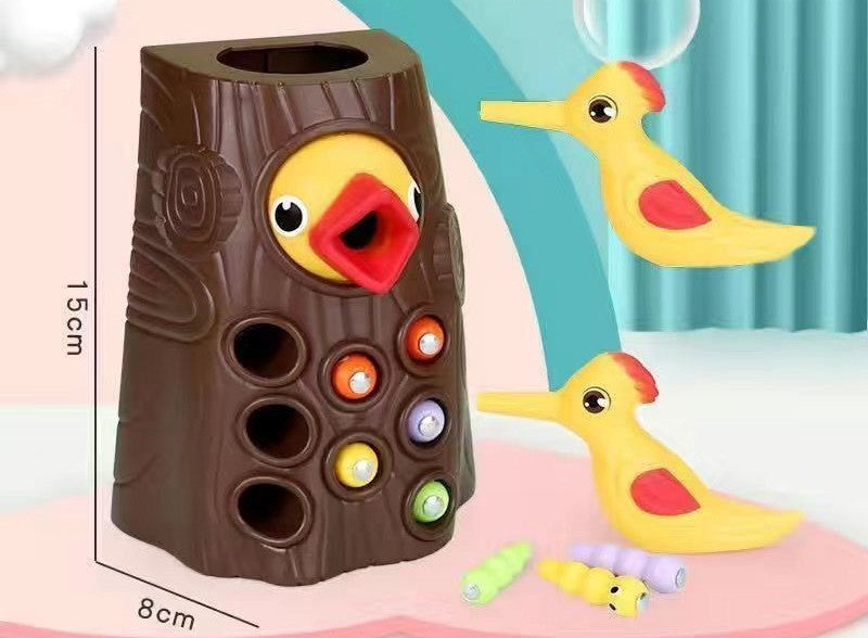 Familie Spielzeug Klicken Sie Hier Für Mehr OptionsWoodpecker Magnetische Fangen Die Wurm Tier Fütterung Spiel Kleine Vögel Kinder Erziehen Angeln Spielzeug kit Kinder Geschenk Set