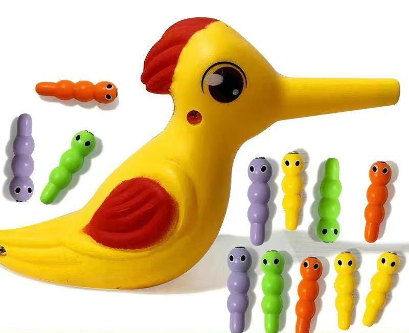 Familie Spielzeug Klicken Sie Hier Für Mehr OptionsWoodpecker Magnetische Fangen Die Wurm Tier Fütterung Spiel Kleine Vögel Kinder Erziehen Angeln Spielzeug kit Kinder Geschenk Set