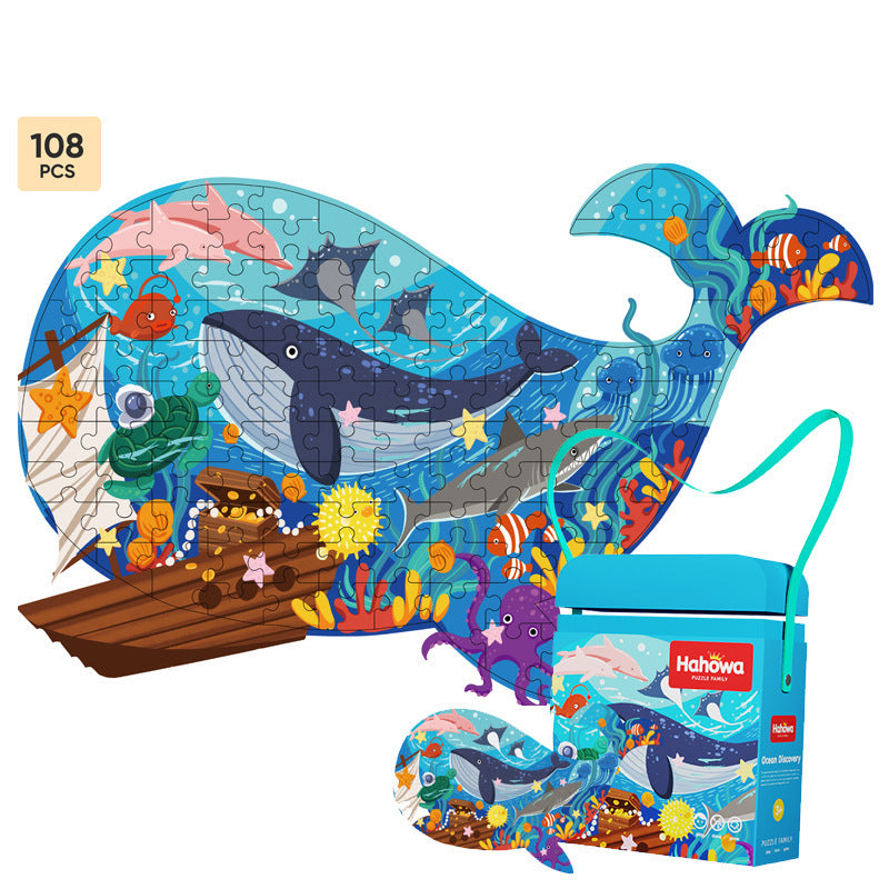 Jigsaw Puzzle Children's Educational Toys Fighting Blocks Dinosaur Birthday Gift