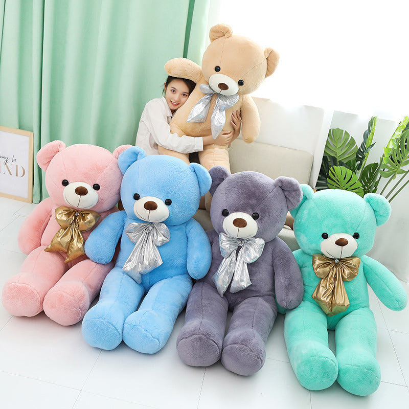 80-100 cm Baumwolle Gefüllte Plüschtiere Macaron-Farben Teddybär Plüschtiere Kissen Weiche Tierpuppe