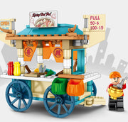 Senbao 601113-601116 Bausteine Fußgänger Straße Zum Mitnehmen Trolley Mini Street View DIY Kinder Montage Spielzeug