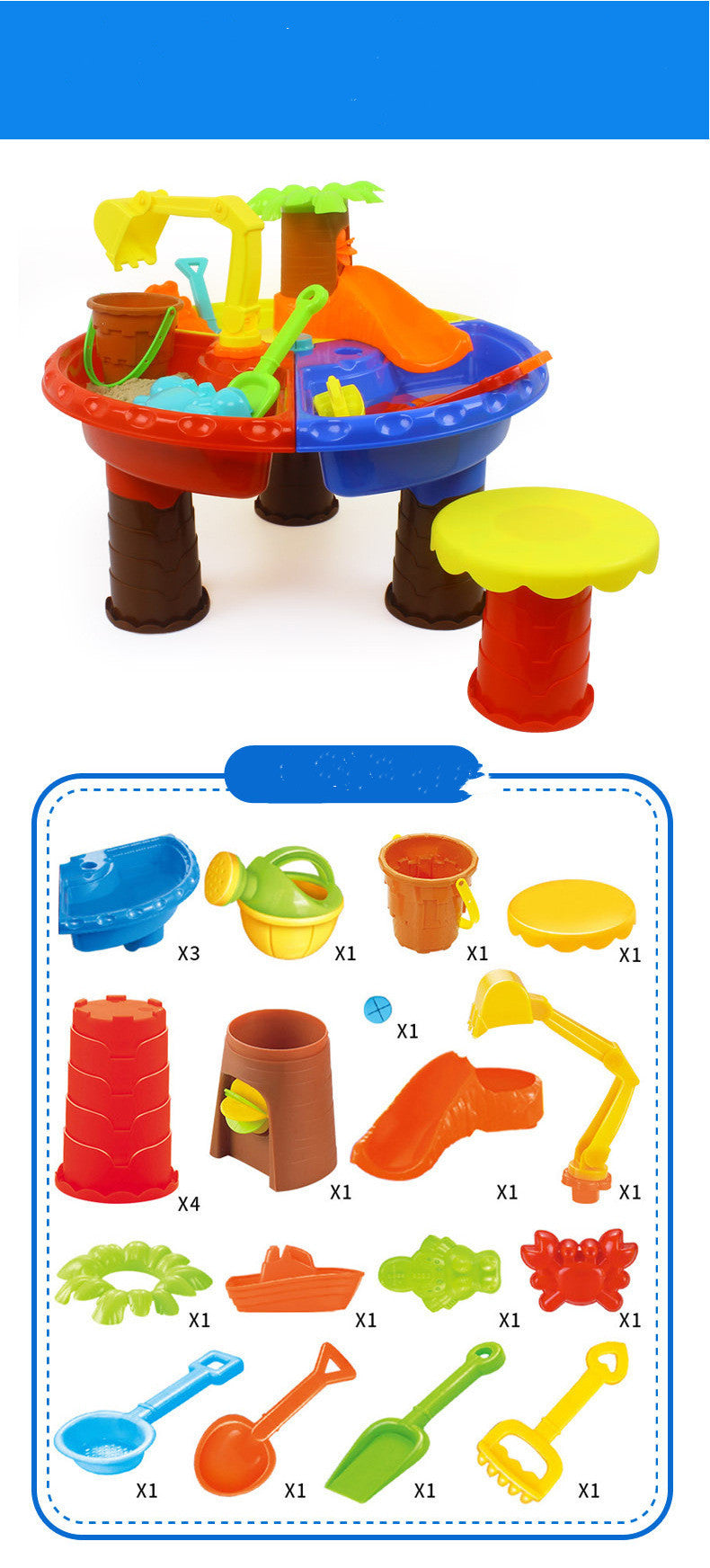 Wasser Tisch Set Sommer Sand Und Wasser Tisch Box Baby Kinder Kinder Im Freien Strand Wasserrad Spielzeug Familie Spielen Set
