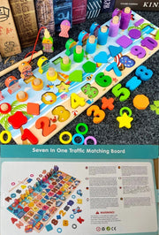 mytooy Montessori Holzspielzeug mit Zahlen und Buchstaben
