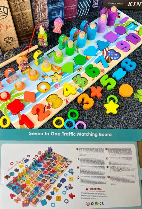 mytooy Montessori Holzspielzeug mit Zahlen und Buchstaben