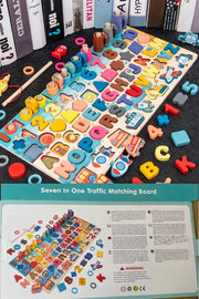 mytooy Montessori Holzspielzeug mit Zahlen und Buchstaben