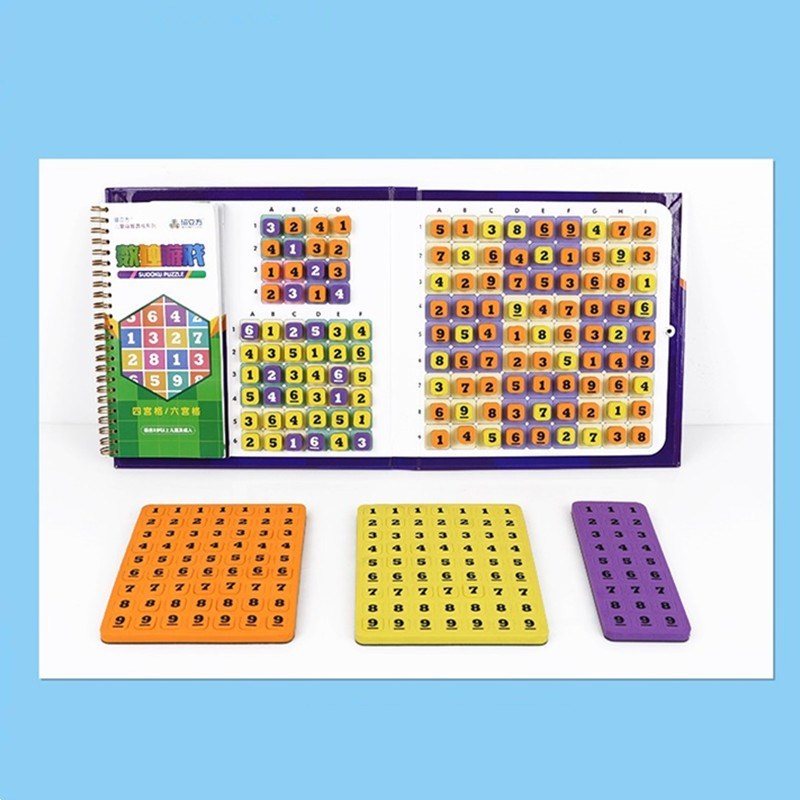 Magnetische Children''S Jiugongge Intelligenz Sudoku Spiel Schachbrett Anzahl Anfänger Grundschüler Ausbildung Denken Puzzle Spielzeug