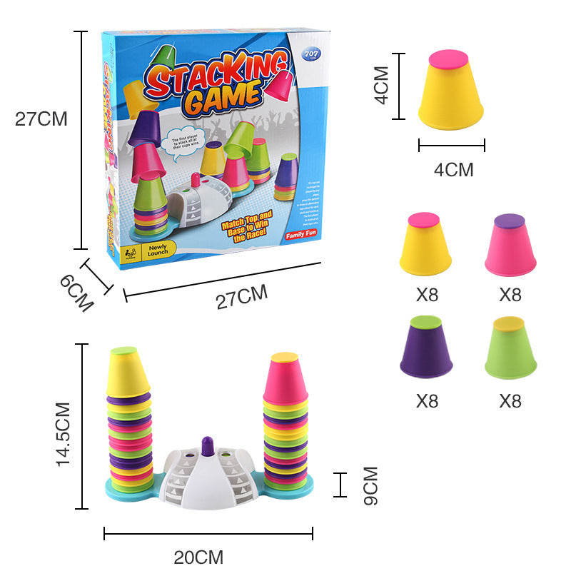 Jenga Children iS Early Educational Toys Competition Jeng Jie Cup Brain Power Competition Desktop Color Jeng Jie Gao Game