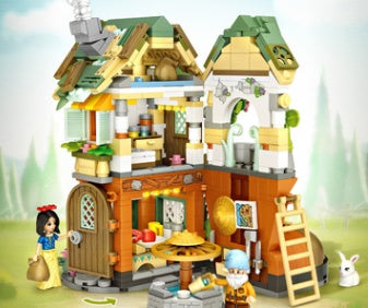 Weihnachtshaus Bauklötze Kinderspielzeug Puzzle Zusammenbau Kreative Dekorationen