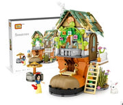 Weihnachtshaus Bauklötze Kinderspielzeug Puzzle Zusammenbau Kreative Dekorationen