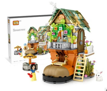 Weihnachtshaus Bauklötze Kinderspielzeug Puzzle Zusammenbau Kreative Dekorationen