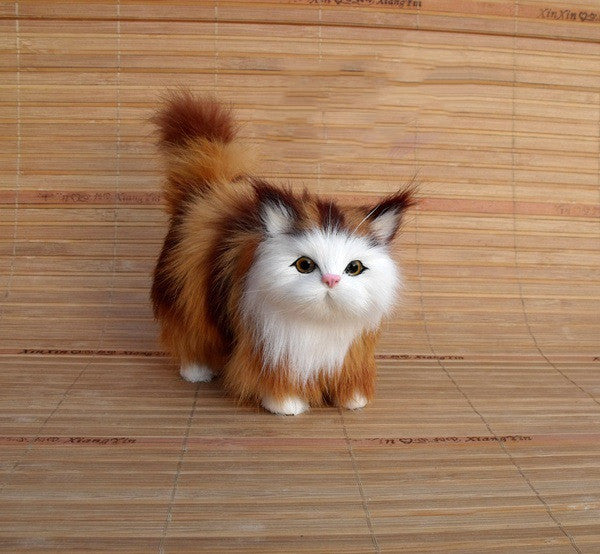 Kreative Mini Simulation Plüsch Weiche Katze Spielzeug Dekoration Sounding Elektrische Nette Katze Puppe Für Kinder Geschenke Home Dekorationen