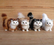 Kreative Mini Simulation Plüsch Weiche Katze Spielzeug Dekoration Sounding Elektrische Nette Katze Puppe Für Kinder Geschenke Home Dekorationen