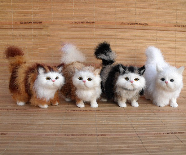 Kreative Mini Simulation Plüsch Weiche Katze Spielzeug Dekoration Sounding Elektrische Nette Katze Puppe Für Kinder Geschenke Home Dekorationen
