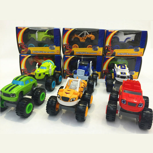 Kinder Spielzeug Auto Sechs Schiebe Cartoon Off-Road Modelle Pädagogisches Mini Spielzeug