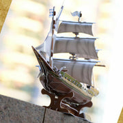 3D Drei-Dimensional Puzzle Geheimnis Piraten Schiff Modell Kinder Diy Montage Und Einfügen Spielzeug