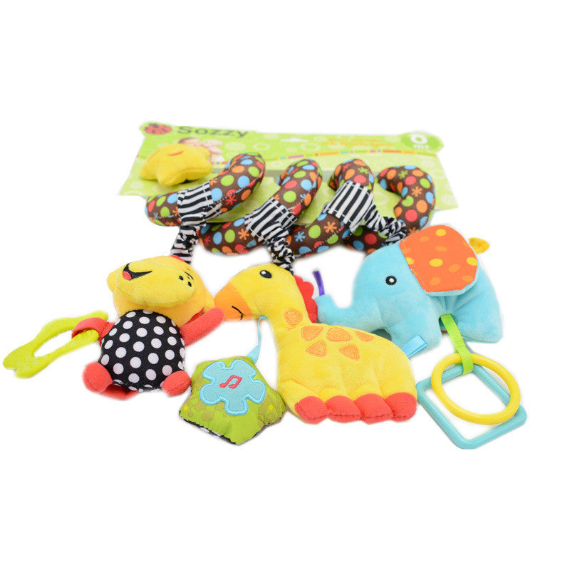 Baby Spielzeug für Kinder 0-12 Monate Plüsch Rassel Krippe Spirale Hängenden Mobilen Infant Neugeborenen Kinderwagen Bett Tier Geschenk glücklich Affe