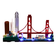 San Francisco LED-Beleuchtung zusammen gebaut Baustein Spielzeug Diy Beleuchtung