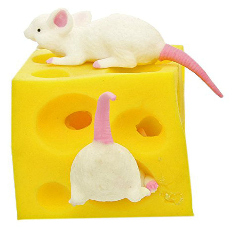 Mäuse Und Käse Weiche Gummi Elastische Spannung Squeeze Spielzeug Für Kinder