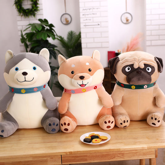 Drei Hunde Plüsch Spielzeug Kinder Mädchen Geschenke Husky Shar Pei Kissen Grabbing Maschine Puppe