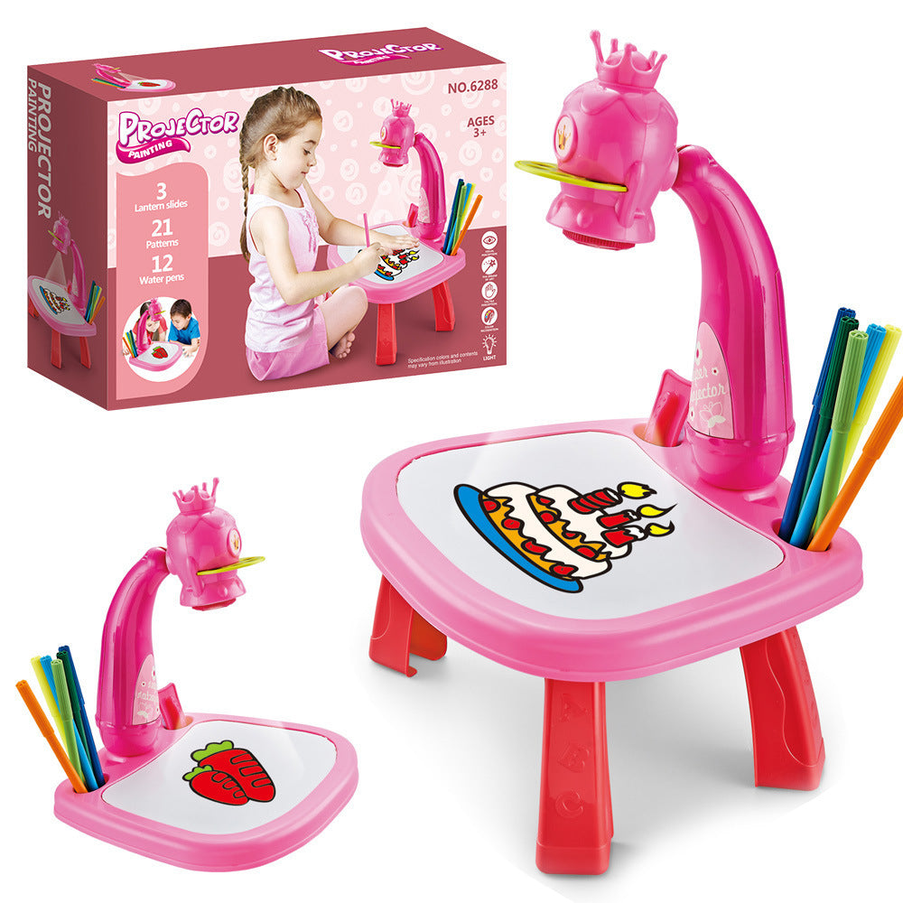 Led Projektor Kunst Zeichnung Tisch Spielzeug Kinder Malerei Bord Schreibtisch Kunst und Handwerk Projektion Pädagogisches Lernen Geschenke Spielzeug