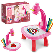 Led Projektor Kunst Zeichnung Tisch Spielzeug Kinder Malerei Bord Schreibtisch Kunst und Handwerk Projektion Pädagogisches Lernen Geschenke Spielzeug