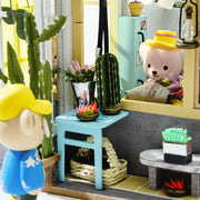 DIY Teddy Cottage Gebäude Modell Einfügen Spielzeug 3D Haus Montieren Weiblichen Geschenk