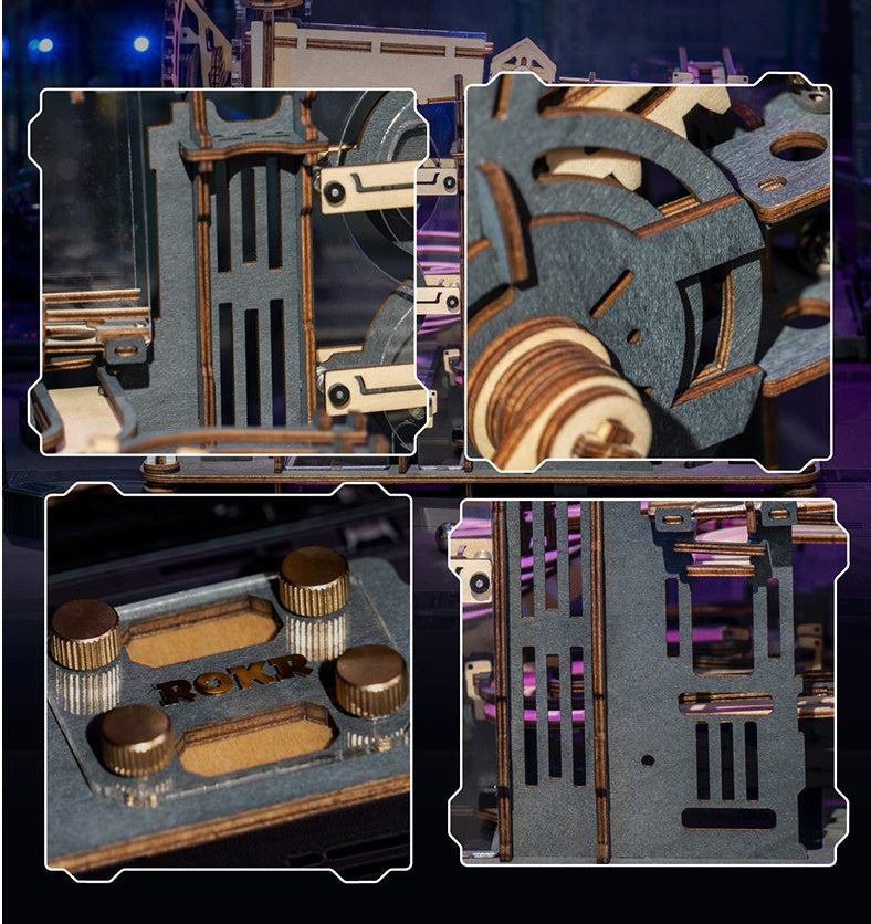 Drei-Dimensional Puzzle Kreative Mechanische Modell Track Nacht Stadt