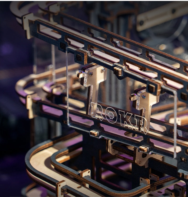 Drei-Dimensional Puzzle Kreative Mechanische Modell Track Nacht Stadt