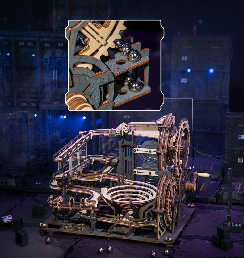 Drei-Dimensional Puzzle Kreative Mechanische Modell Track Nacht Stadt