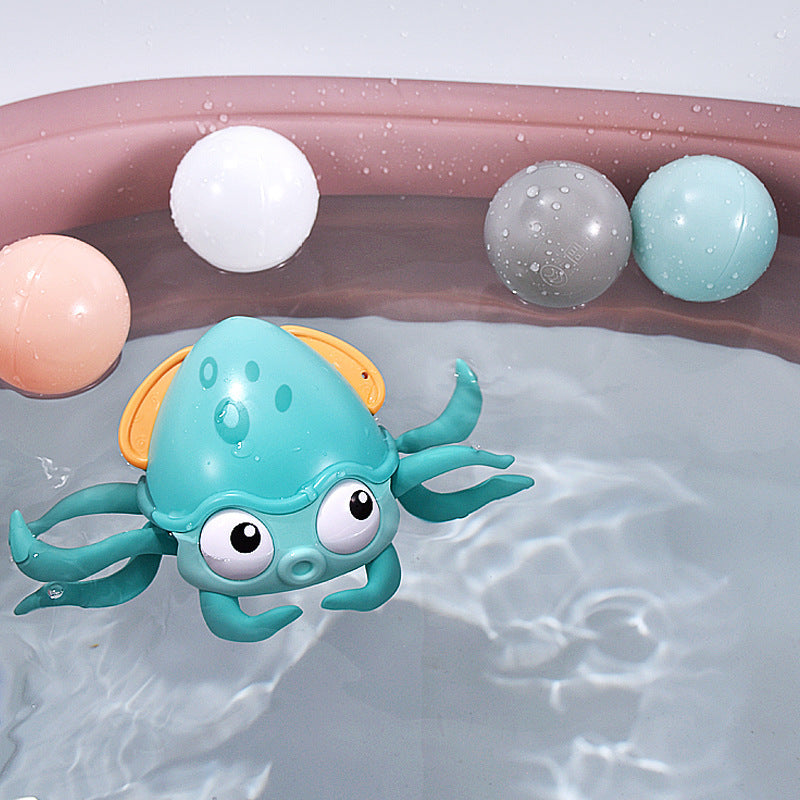 Sommer Baden Bad Spielzeug Octopus Uhrwerk Schwimmen Kinder Spielen Wasser Und Land Dual-zweck Strand Wasser Sommer Spielzeug Geschenke