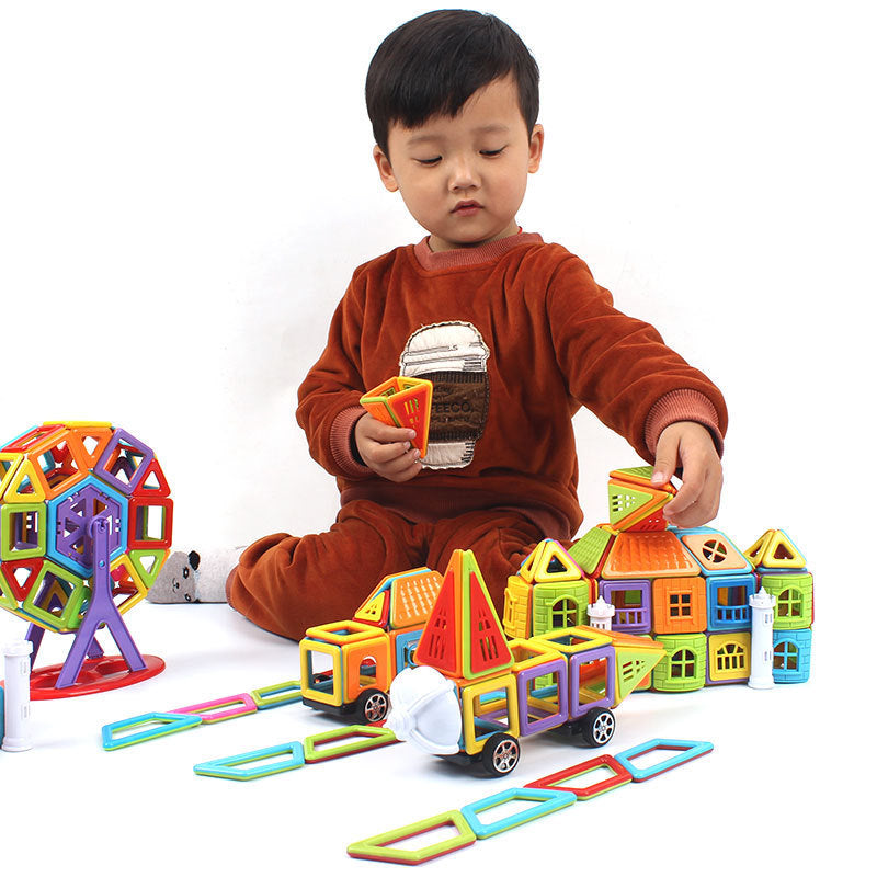 Mini Magnetische Stück Bausteine kinder Frühe Bildung Interaktives Spielzeug