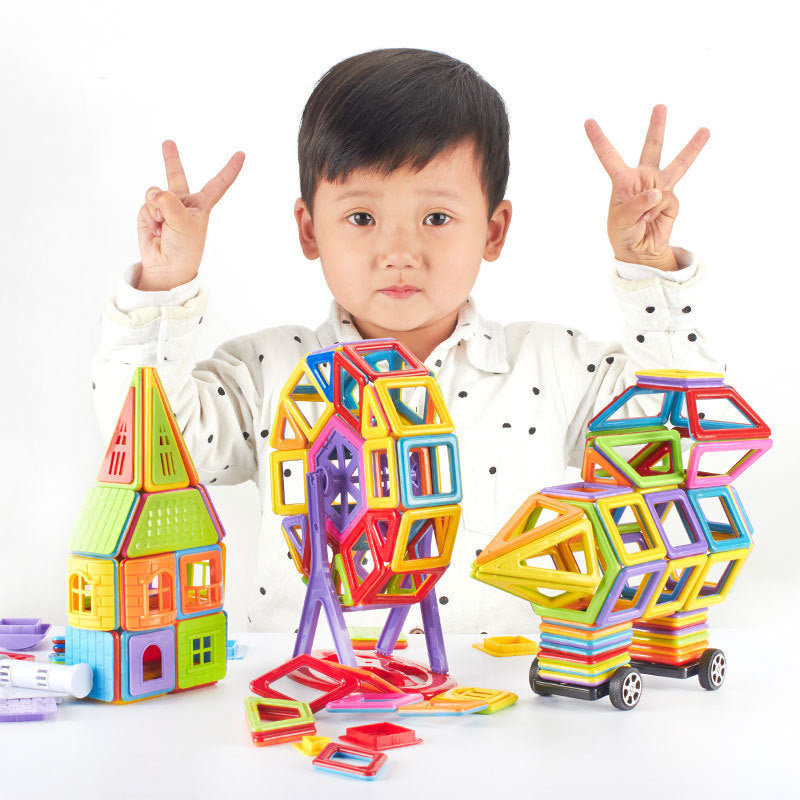 Mini Magnetische Stück Bausteine kinder Frühe Bildung Interaktives Spielzeug