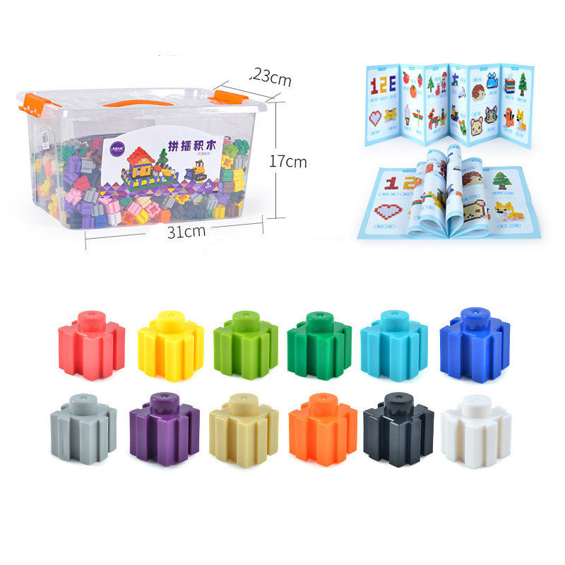Partikel Bausteine kinder Kampf Einsetzen Baby Frühen Bildung Pädagogisches Spielzeug