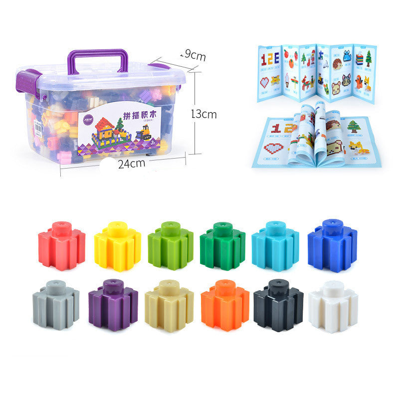 Partikel Bausteine kinder Kampf Einsetzen Baby Frühen Bildung Pädagogisches Spielzeug