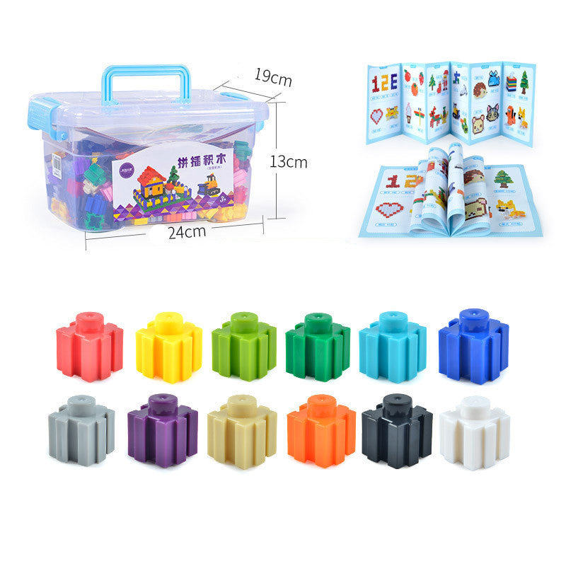Partikel Bausteine kinder Kampf Einsetzen Baby Frühen Bildung Pädagogisches Spielzeug