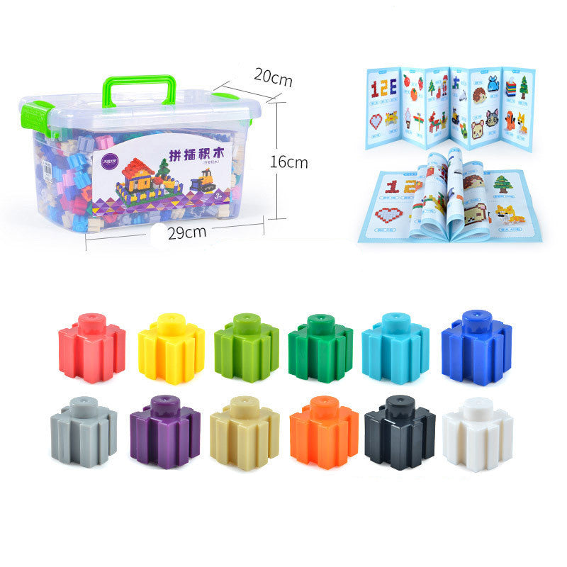 Partikel Bausteine kinder Kampf Einsetzen Baby Frühen Bildung Pädagogisches Spielzeug