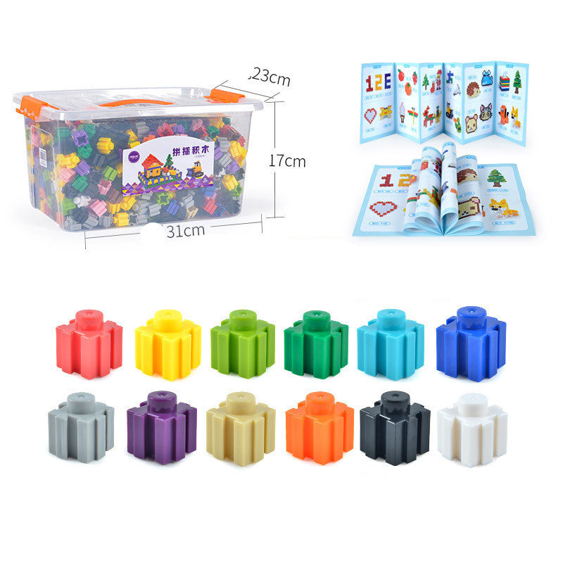 Partikel Bausteine kinder Kampf Einsetzen Baby Frühen Bildung Pädagogisches Spielzeug