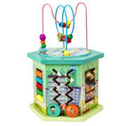 Acht-seitige Runde Bead String Schmuck Box Baby Entwicklungs Pädagogisches Spielzeug