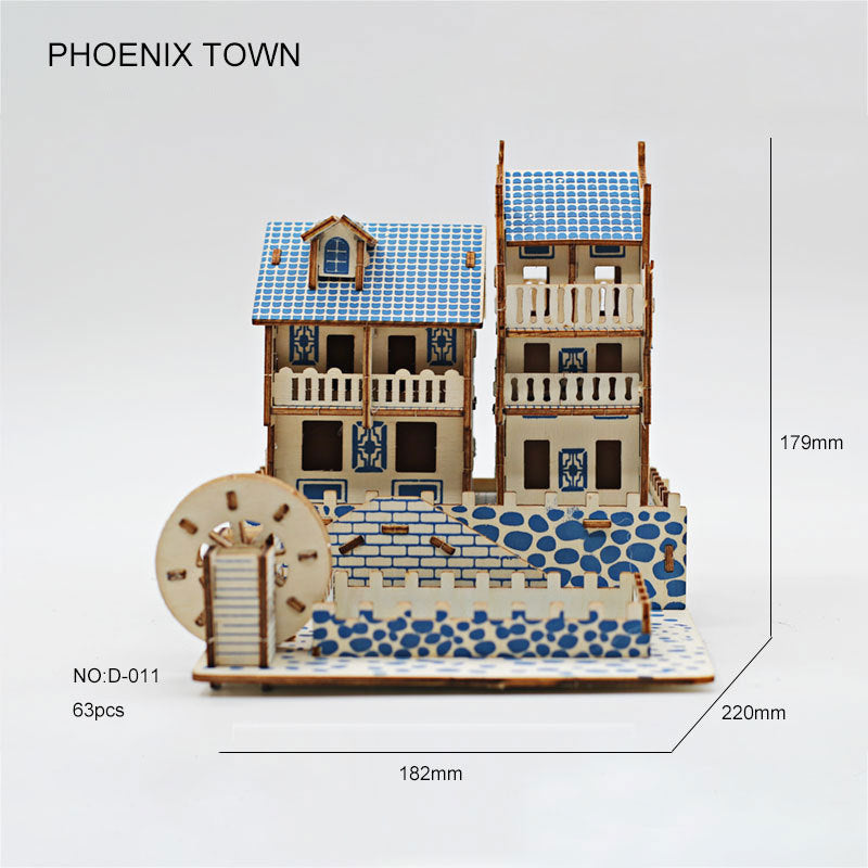 Kreuz grenze heißer verkauf 3D 3D jigsaw hand aus holz modell tabletop ornament DIY spielzeug für kinder